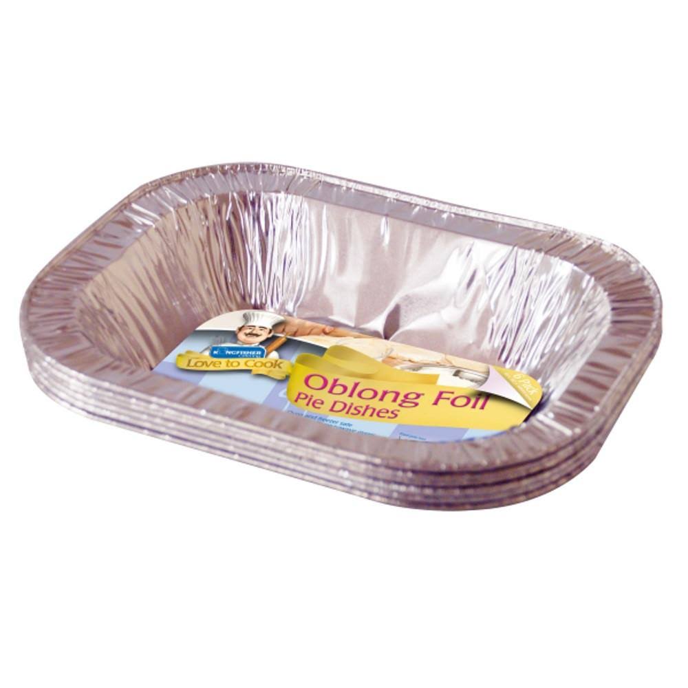 Foil Pie Dishes - 6 Pack, Oblong