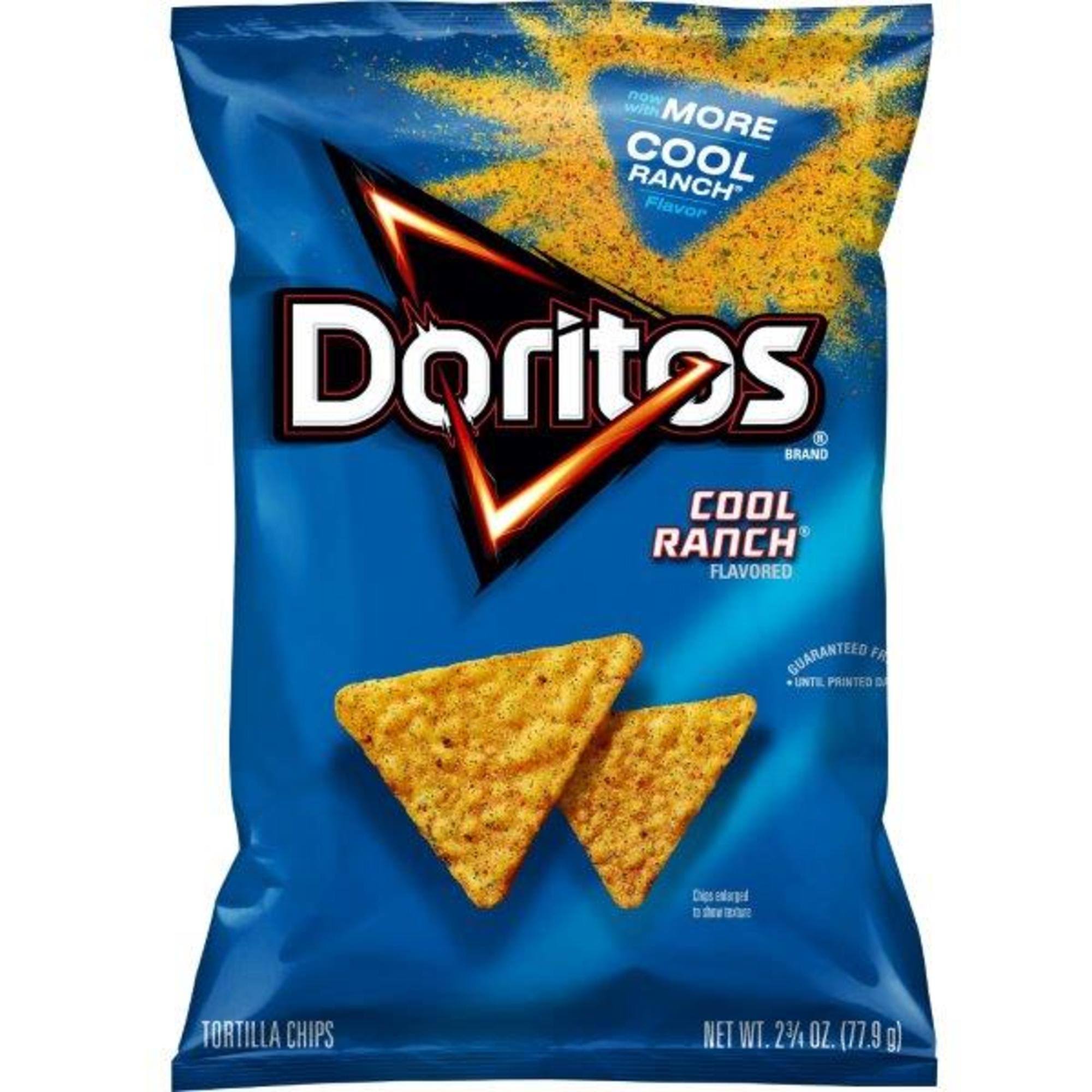 Doritos Tortilla Chips, Cool Ranch Flavored - 2.75 oz