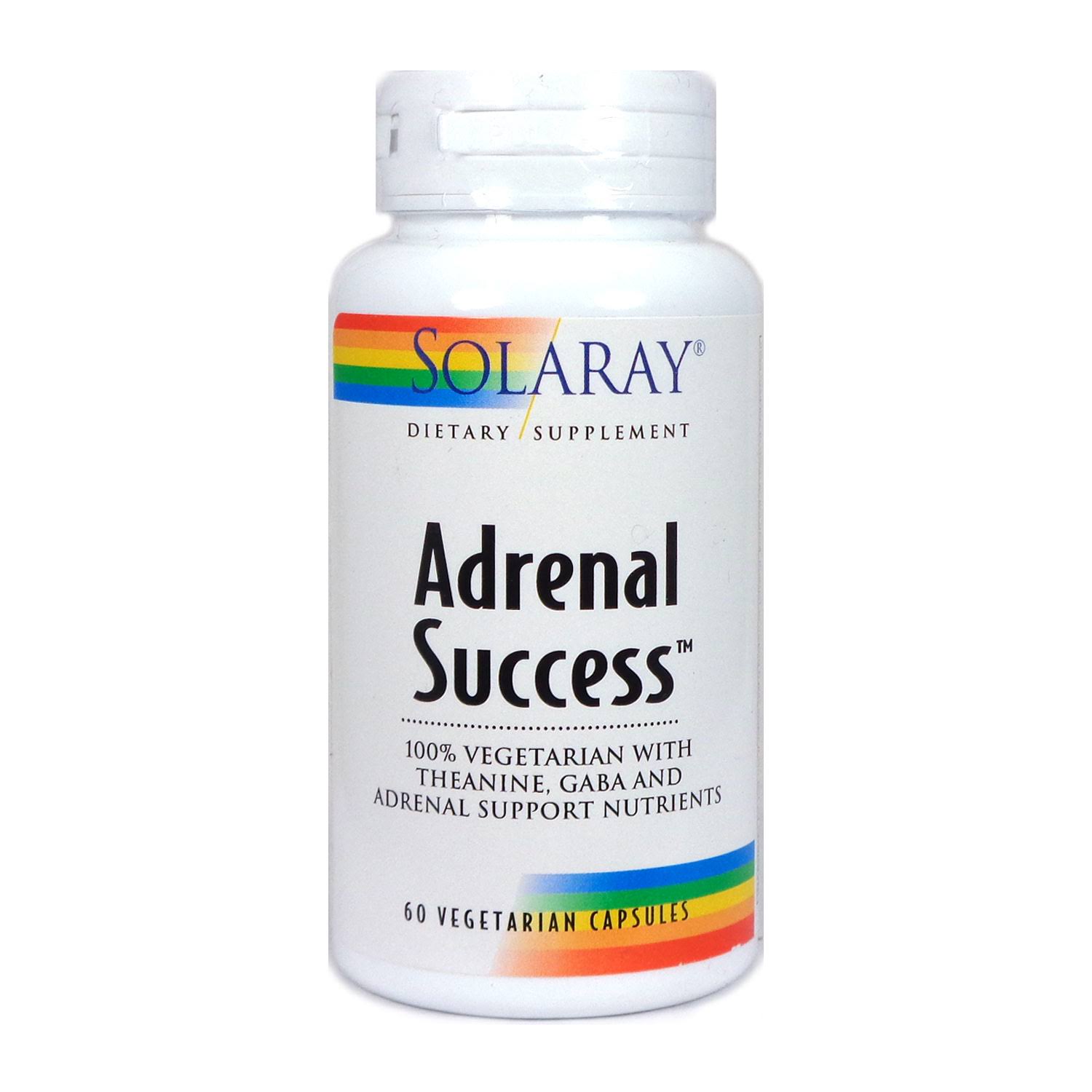 Solaray Adrenal Success Supplement - 60 Vegetarian Capsules