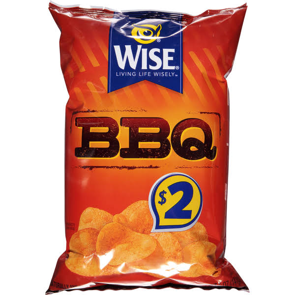 Wise Potato Chips, BBQ - 5 oz
