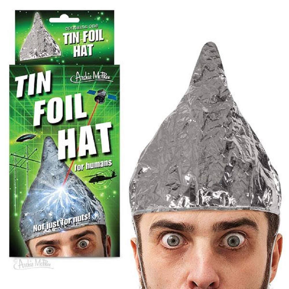 Archie McPhee Character Goods Tin Foil Hat - Human New 12774