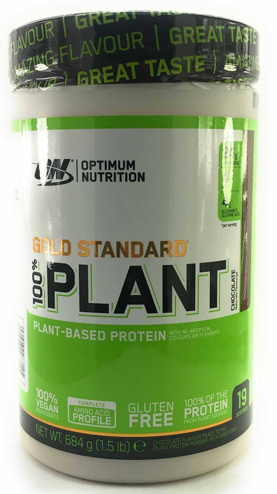Optimum Nutrition Gold Standard 100 Percent Plant Based Protein - Vanilla Naturally Flavoured, 684g