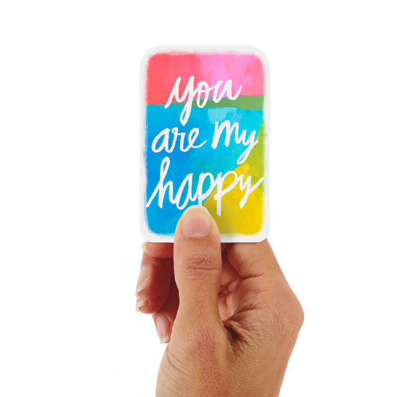3.25" Mini You Are My Happy Blank Card