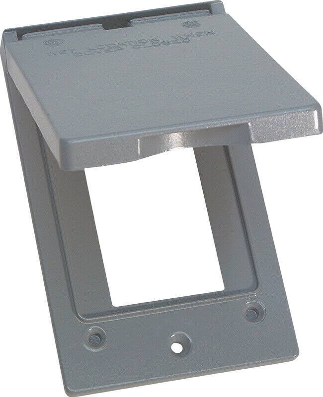 Sigma Electric 1-Gang Vertical GFCI Cover - Grey
