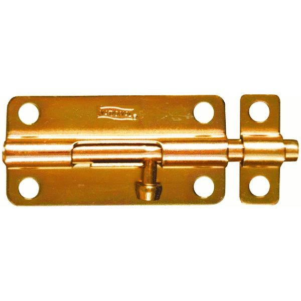 National Hardware N151-688 Barrel Bolt, Steel, Brass