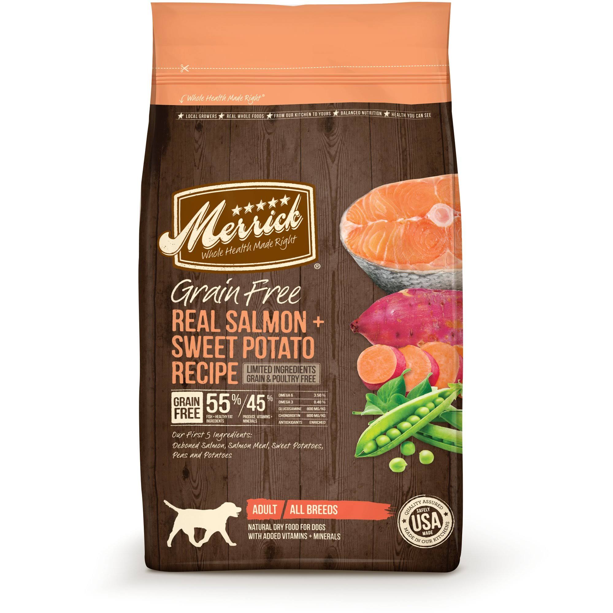 Merrick Grain-Free Dog Food - Real Salmon & Sweet Potato Recipe