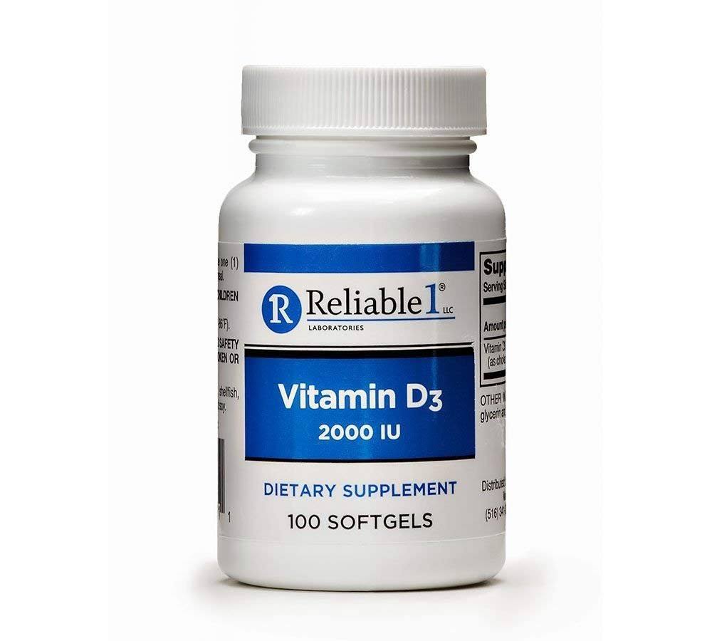 Reliable-1 Vitamin D3 2000 IU Dietary Supplement - 100ct