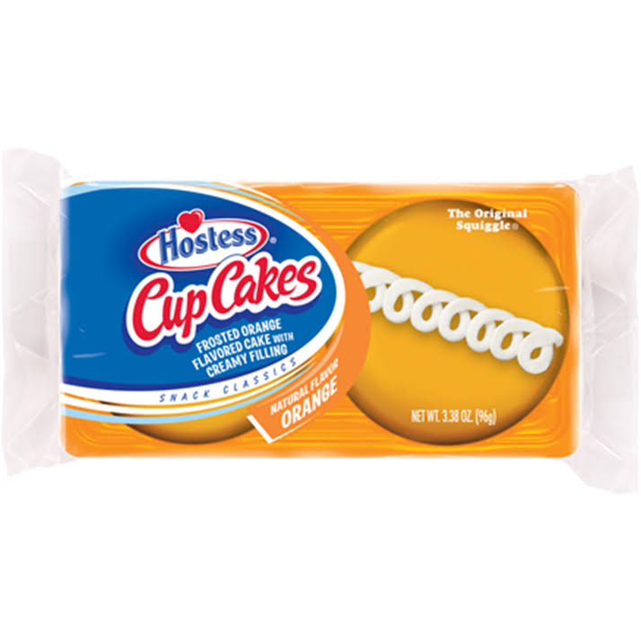 Hostess Cup Cakes - Orange, 2 Count