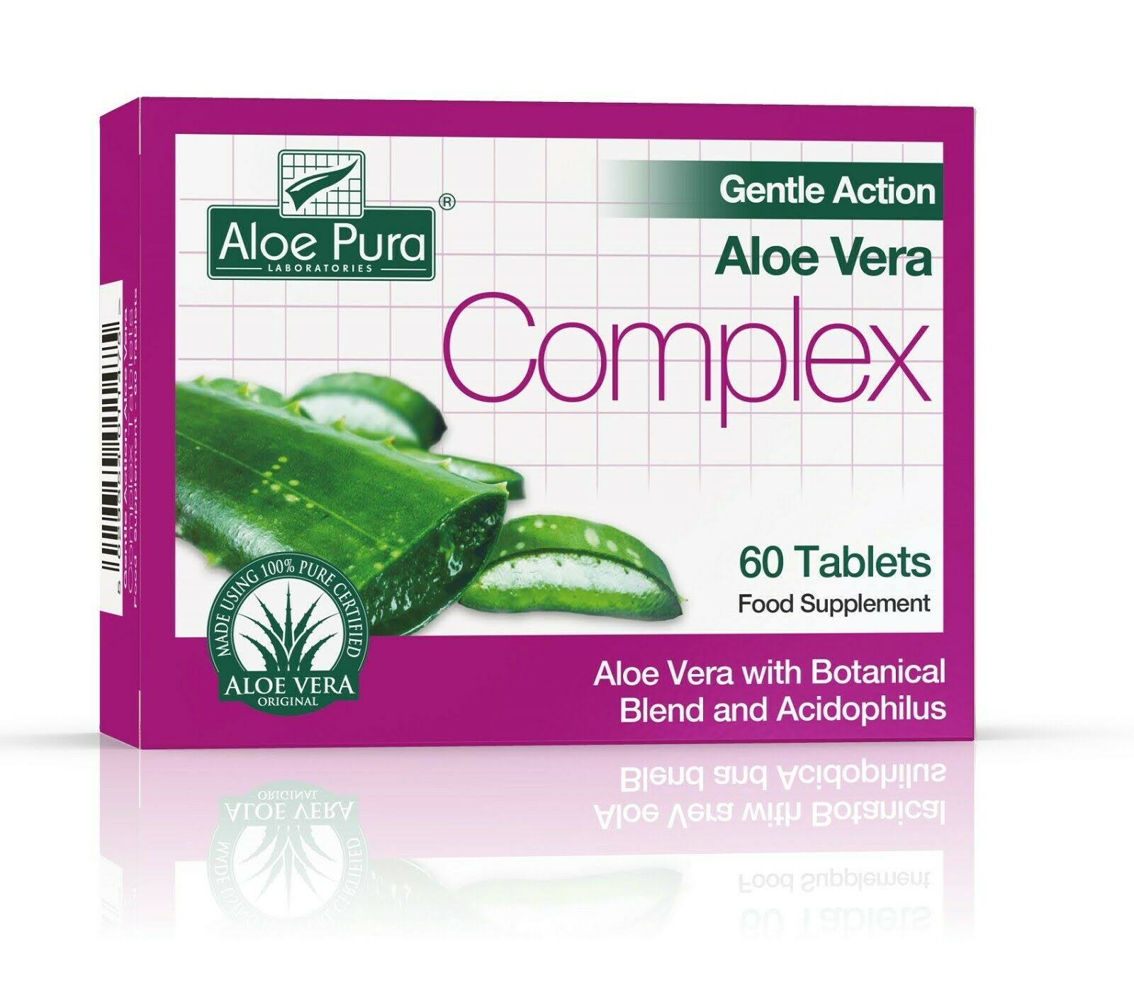Aloe Pura Laboratories Gentle Action Aloe Vera Colon Cleanse Supplement - 30 Tablets