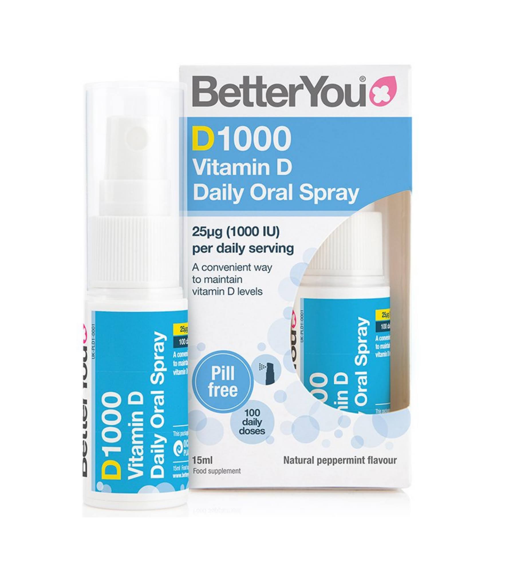 BetterYou Dlux 1000 Vitamin D Oral Spray 15ml