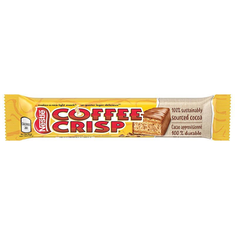 Nestle Coffee Crisp Chocolate Bar (50g)