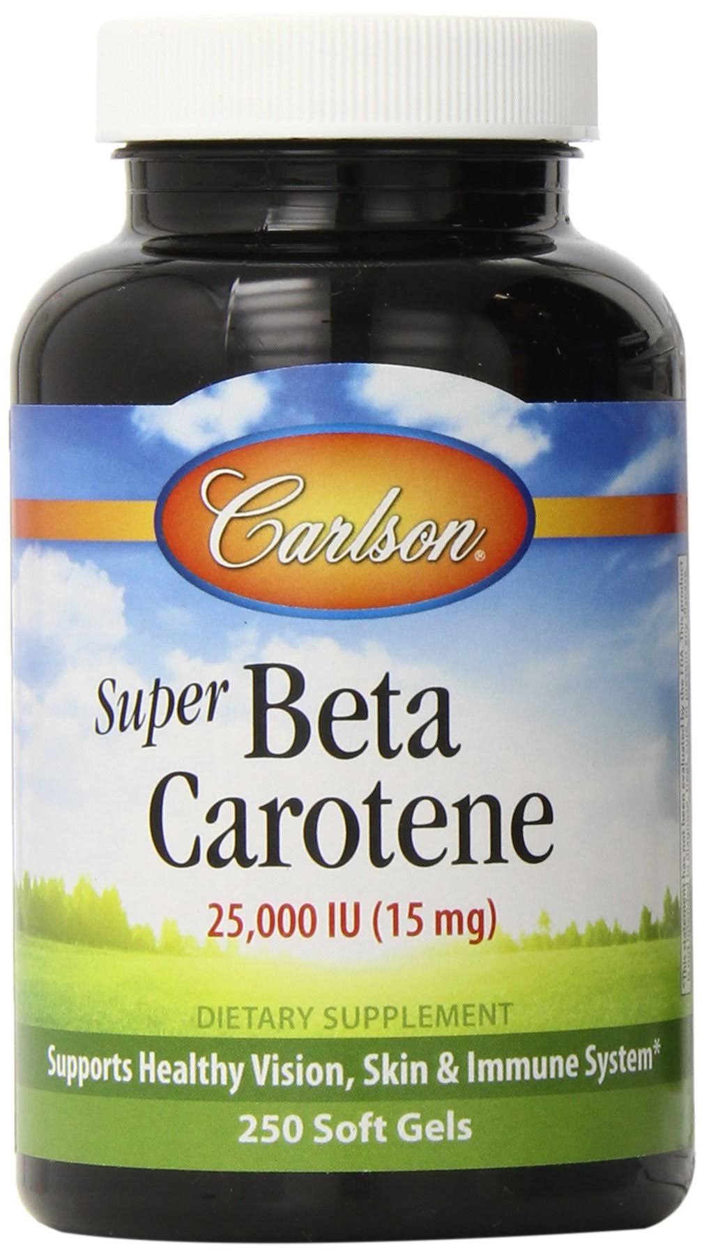 Carlson Labs Super Beta Carotene 25 000 IU Dietary Supplement - 250ct