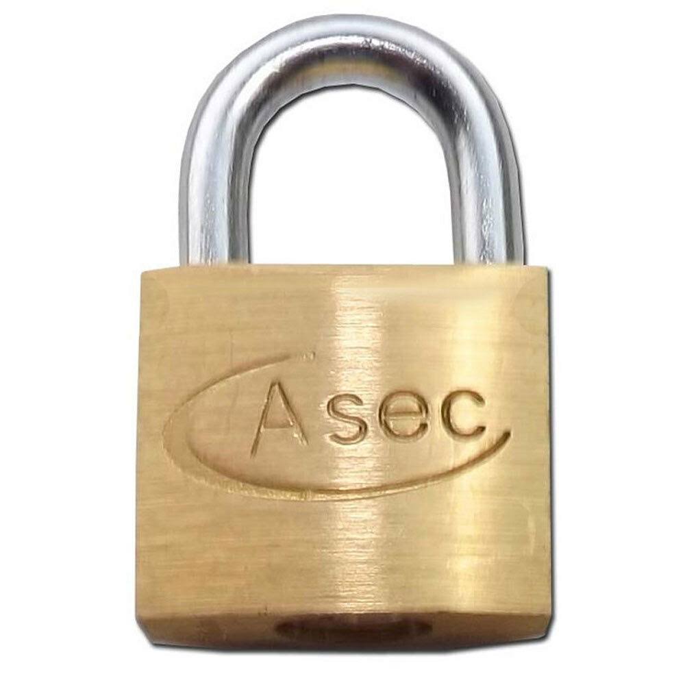 Asec Brass Padlock 25MM KD OS (AS2503)