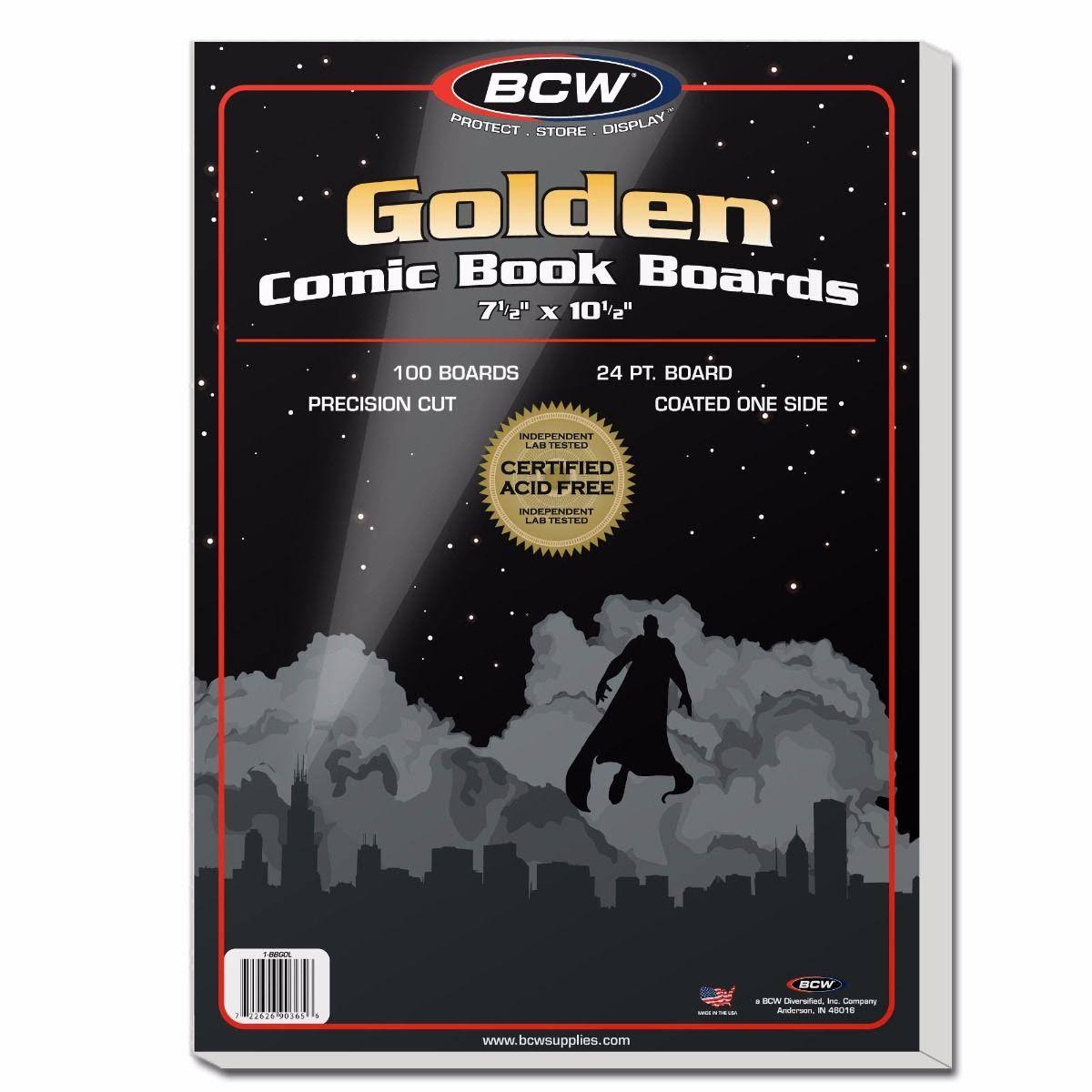 BCW Golden Comic Book Boards - x100