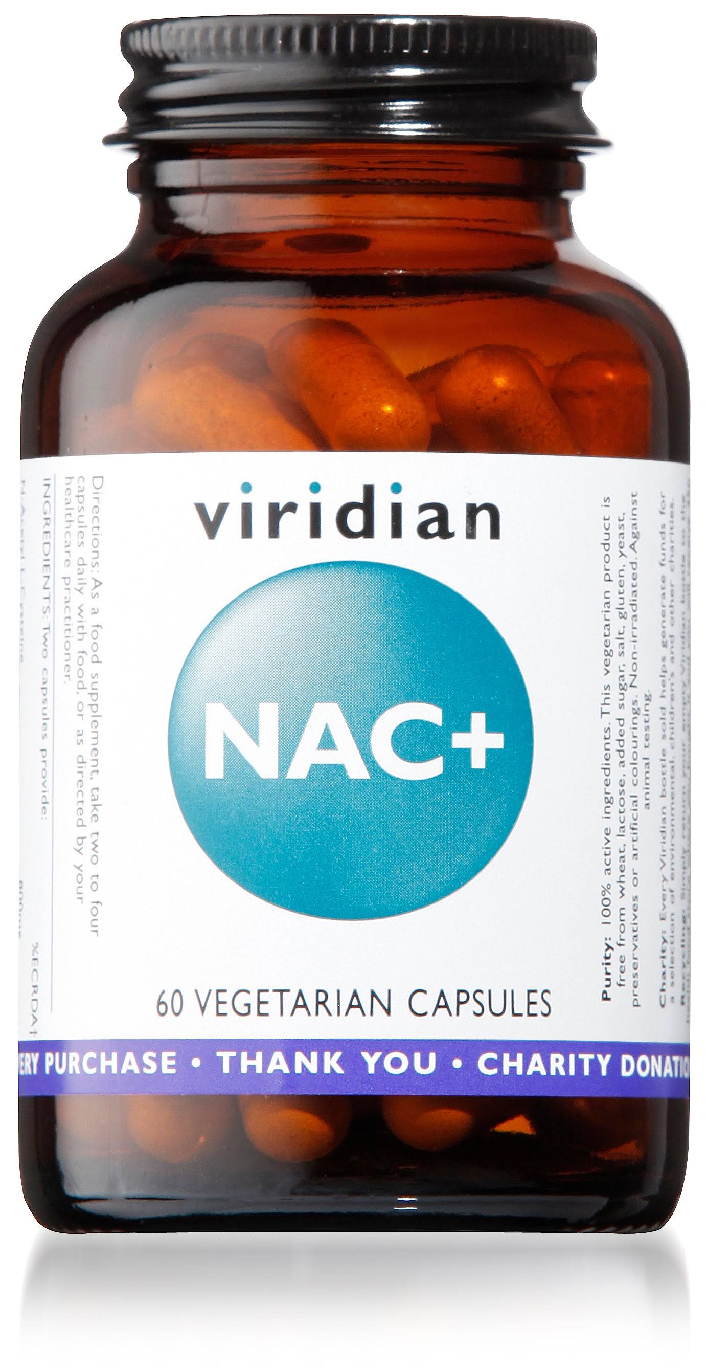 Viridian Nac Plus Vegan Capsules - 60pcs