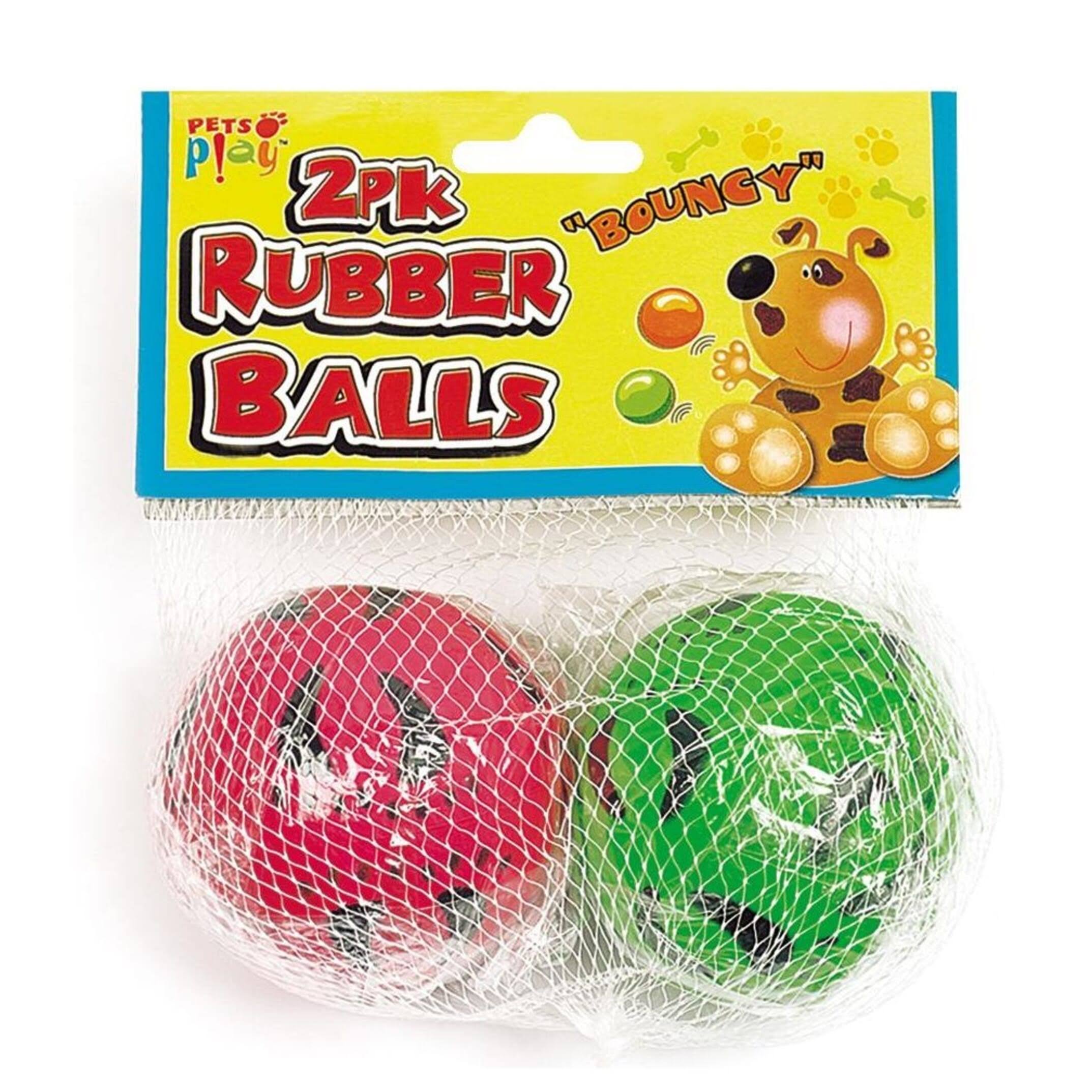 Pets at Play 2 Pack Rubber Balls