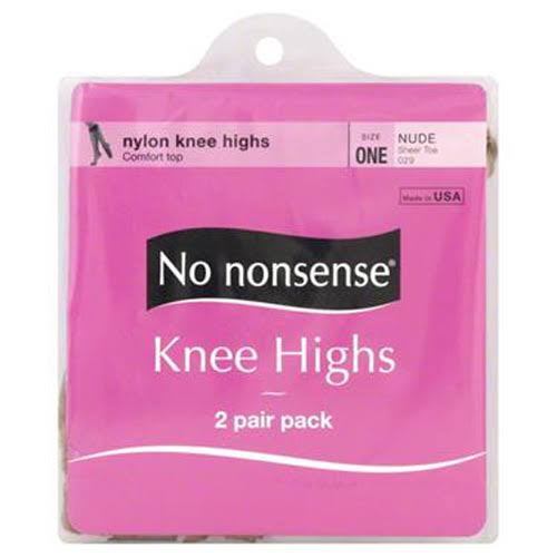 No Nonsense - Knee Highs Sheer Toe Nude - 2 Pair