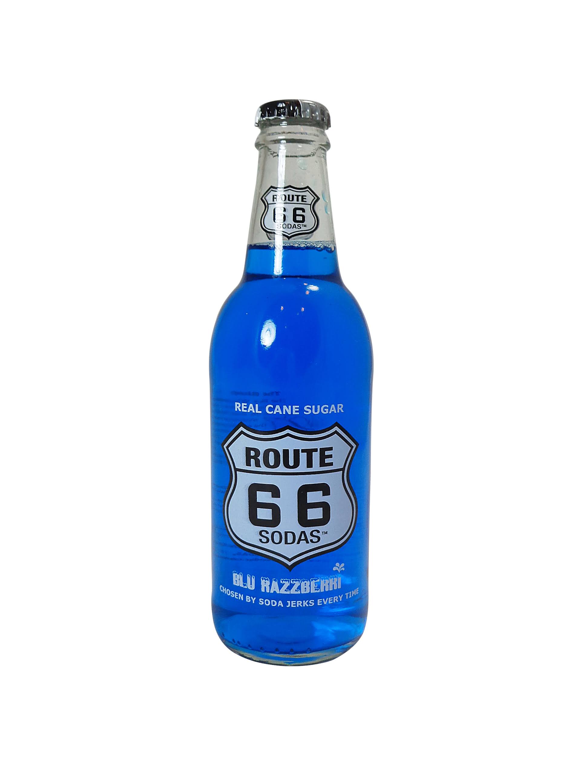 Fresh 12oz Route 66 Blue Raspberry Soda (Size: Singles)