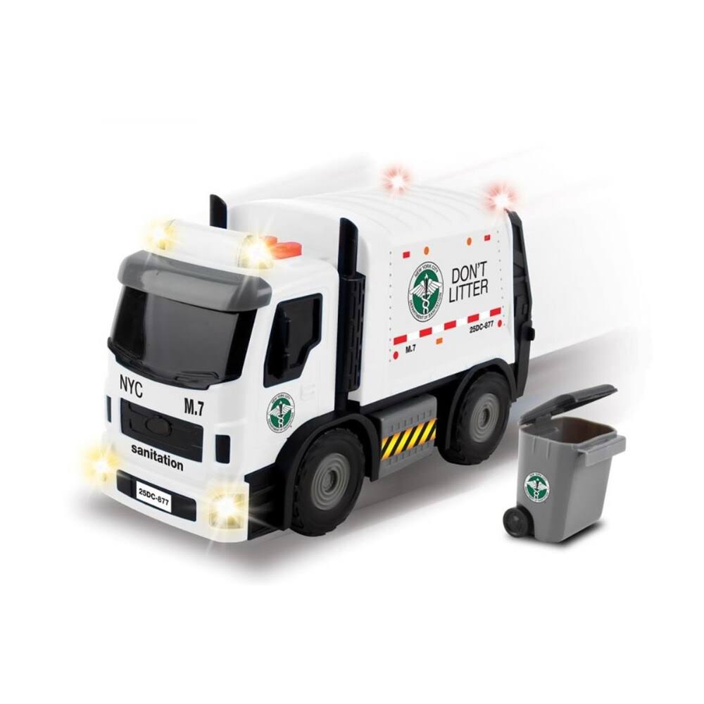 Daron NY Motorized Garbage Truck w/Lights Sound Lifting Trash, Ny32000