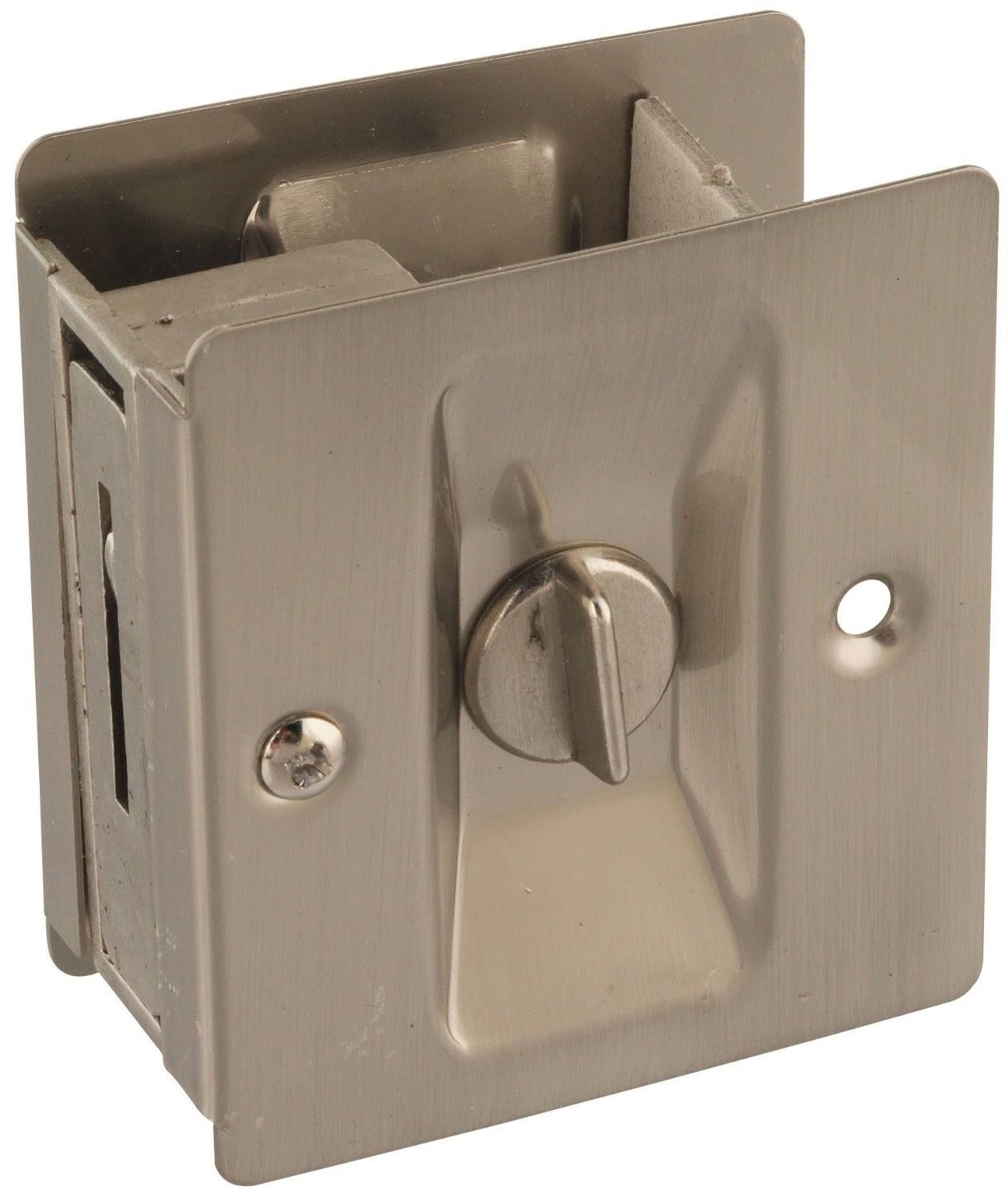 Stanley Hardware Pocket Door Latch - Satin Nickel