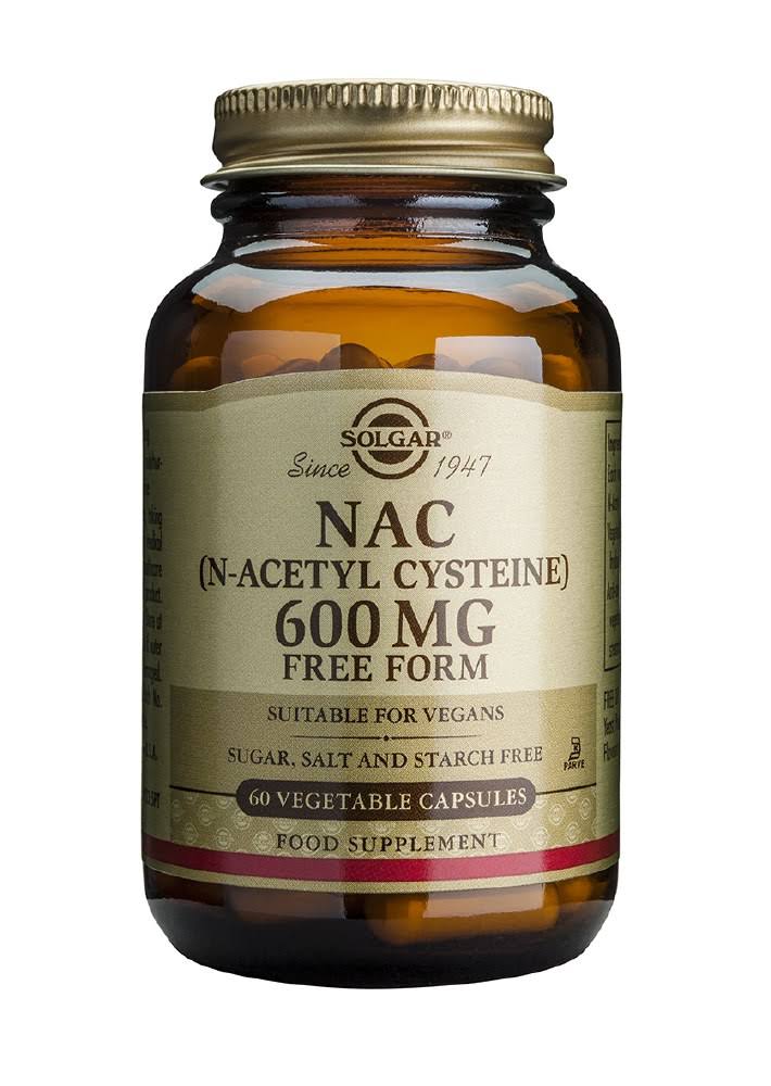 Solgar NAC (N-Acetyl Cysteine) 600mg Capsules (60)