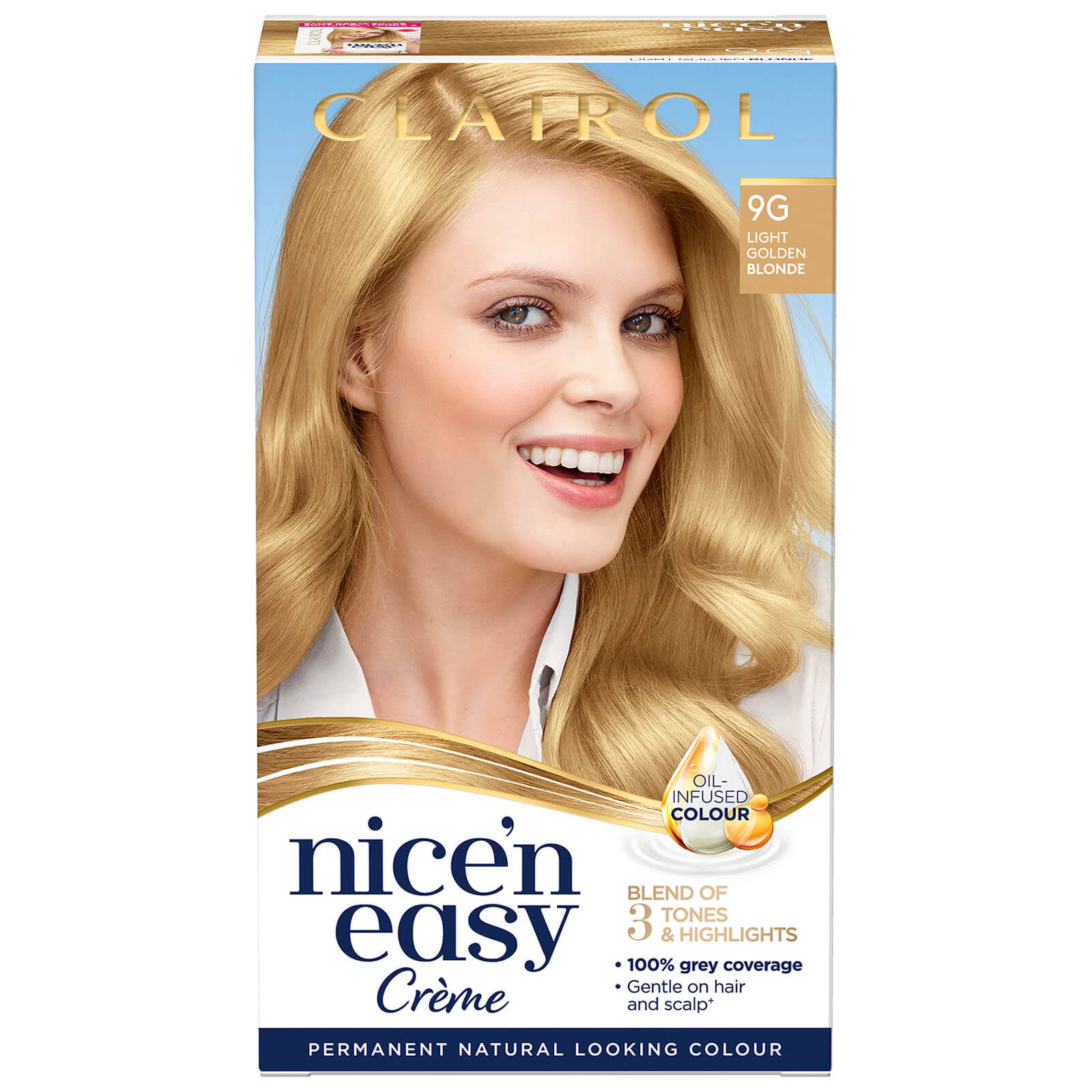 Nice'n Easy Permanent Hair Dye - Light Golden Blonde 9G