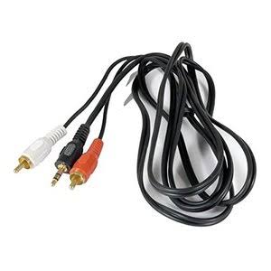 Luxtronic SRY06MG Y Cable - Black, 0.13"x6', Male to 2-RCA Males