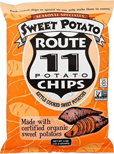 Route 11 Sweet Potato Chips 6 Pack All Natural