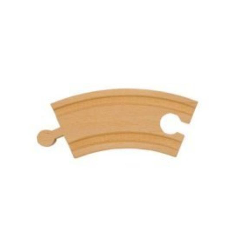 Melissa & Doug Curved Wooden Track Piece - 8.3cm