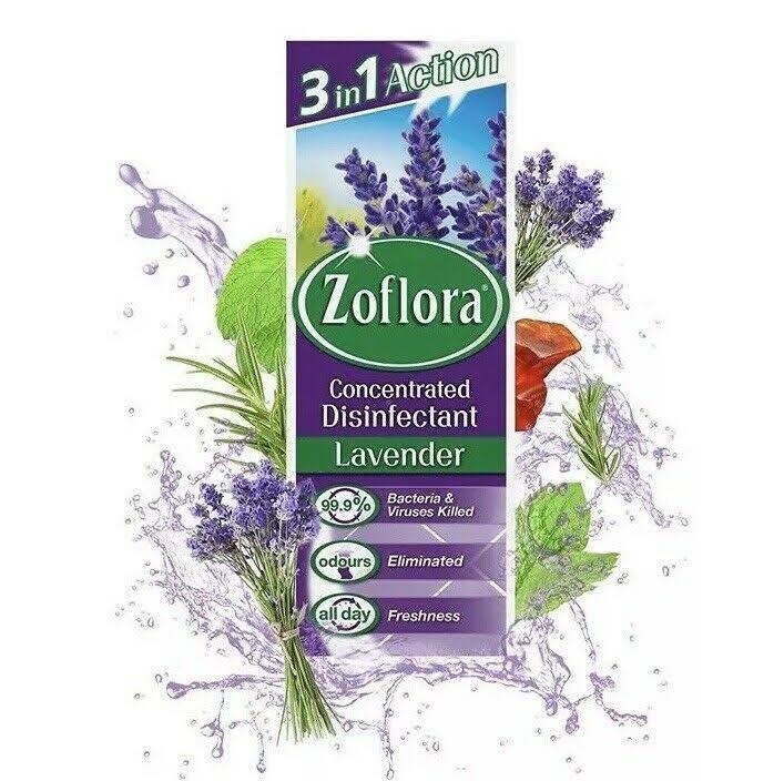 Zoflora Concentrated Antibacterial Disinfectant - Lavender, 120ml