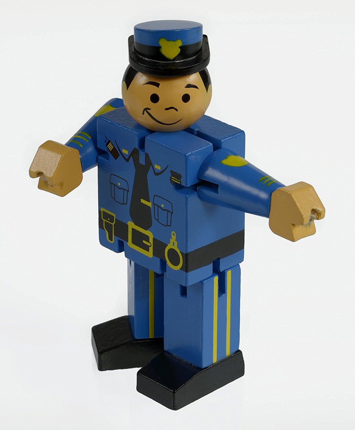 The Original Toy Company Wooden Policeman Fidget Toy For Kids