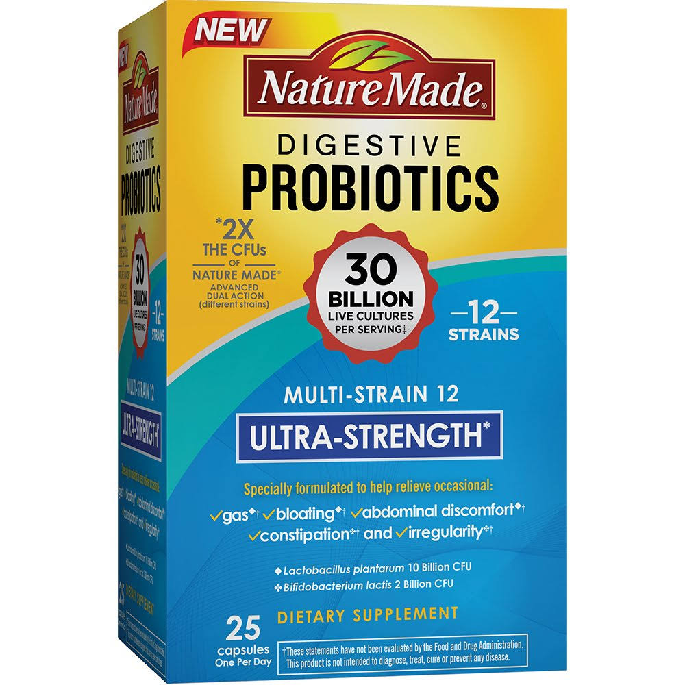 Nature Made Ultra Strength Probiotic Capsules - 25ct