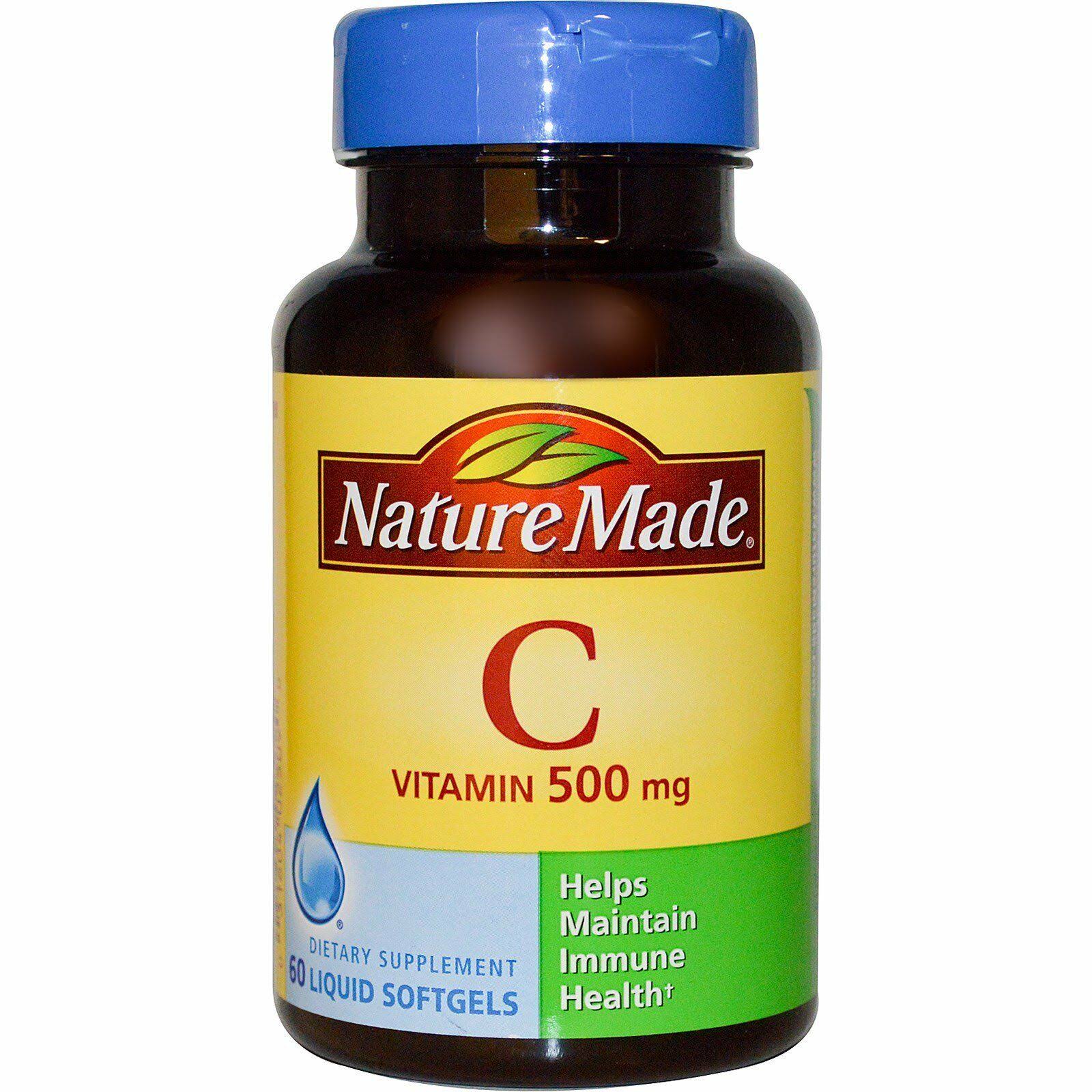 Nature Made Vitamin C Softgel Supplement - 500mg, 60ct