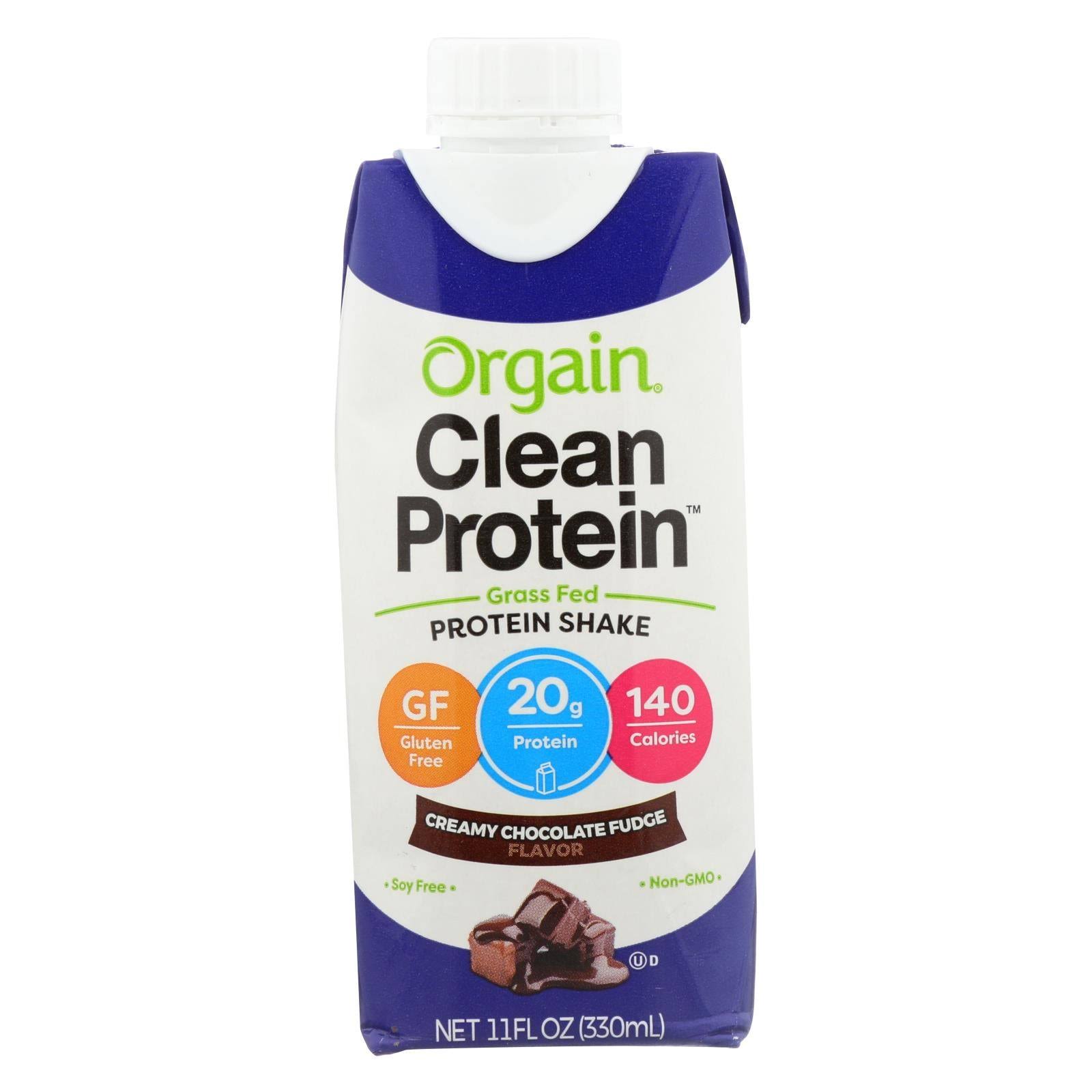 Orgain Whey Protein Shk Chocolate Fudge, 11 oz