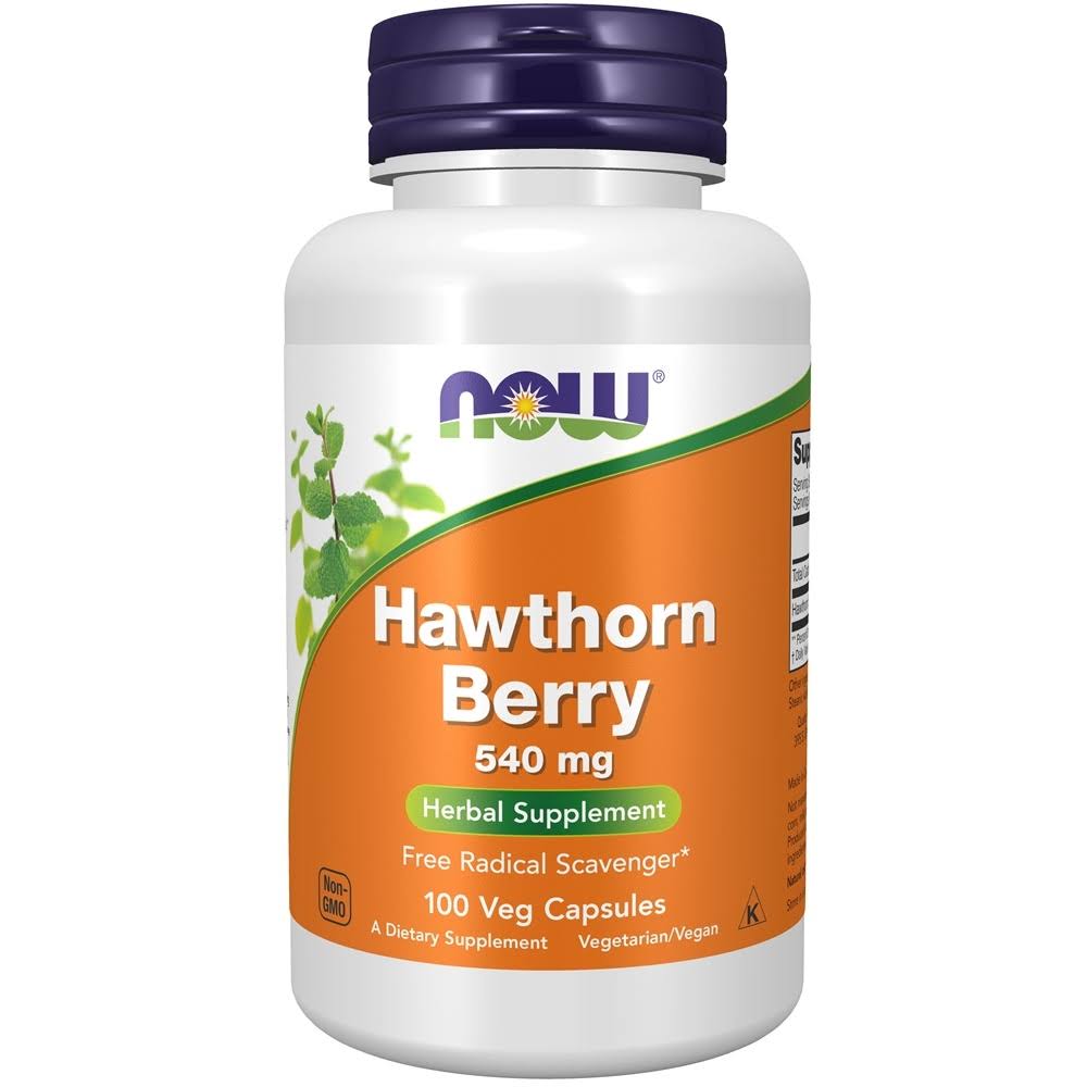 Now Foods Hawthorn Berry Herbal Supplement - 100 Capsules