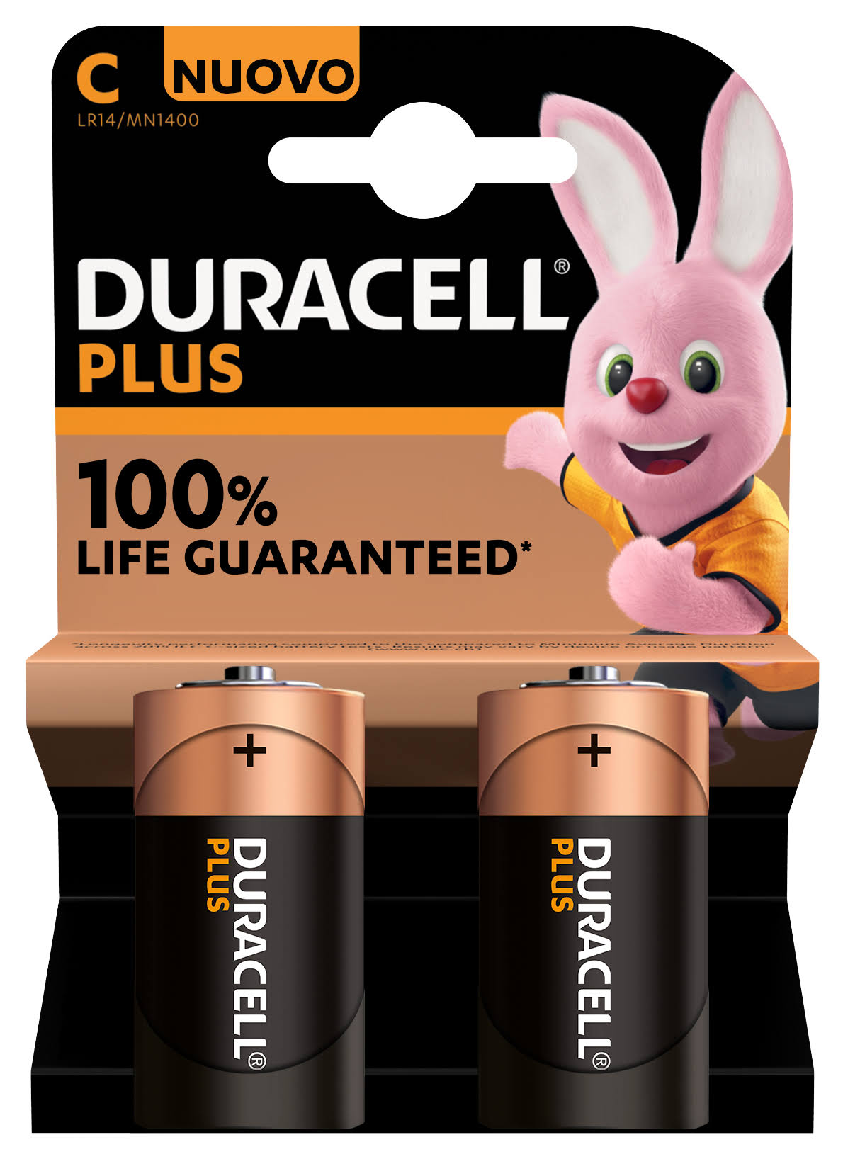 Duracell Plus C Batteries - 2 Pack