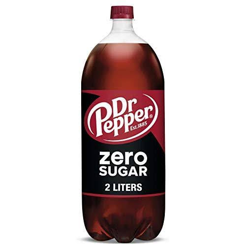 Dr Pepper Zero Sugar Soda, 2 L bottle