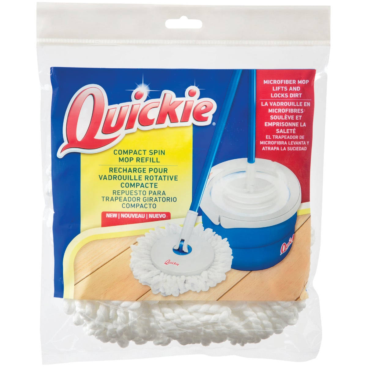 Quickie Manufacturing Compact Refill Spin Mop