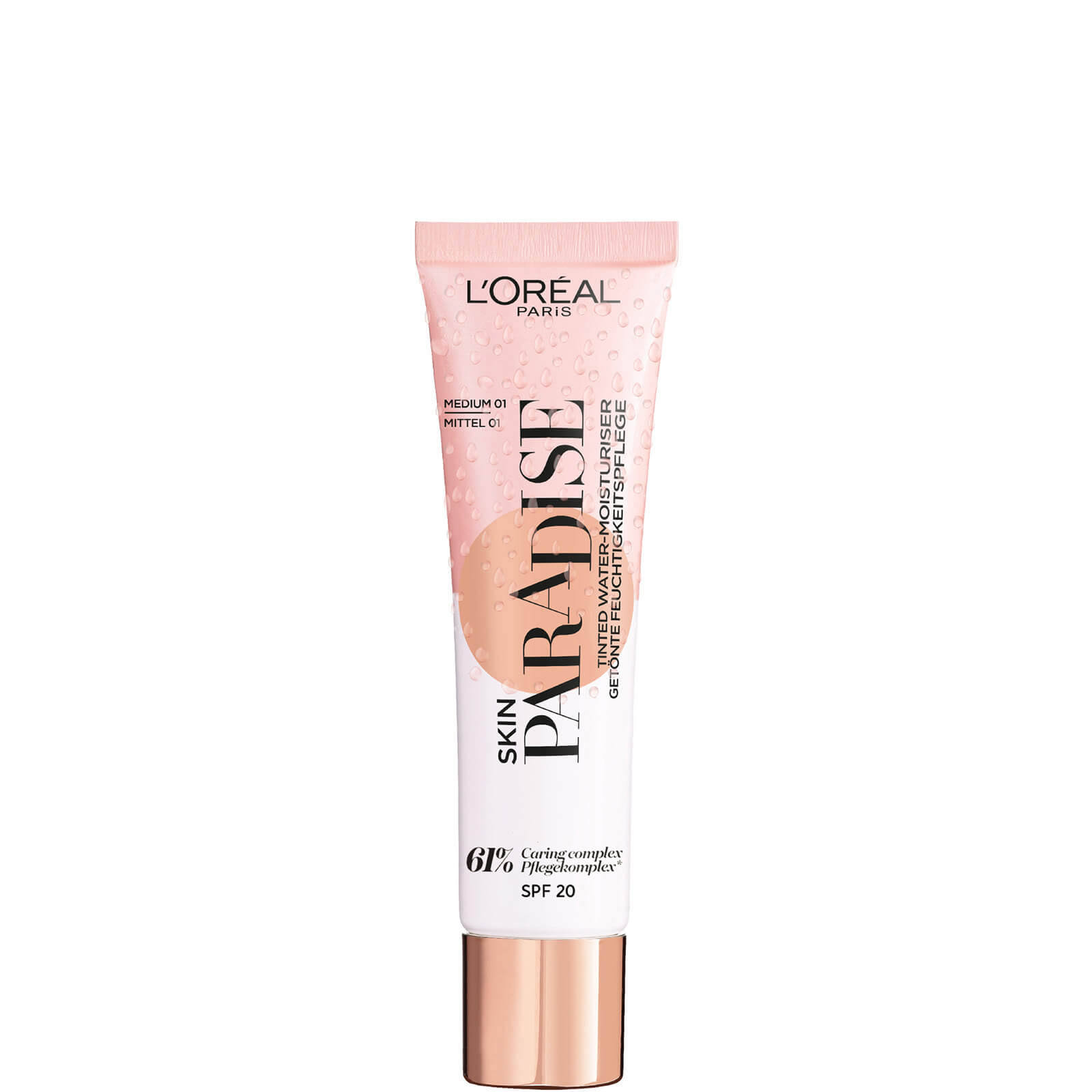 L'Oréal Paris Skin Paradise Tinted Water Cream SPF20 Medium 01 30ml