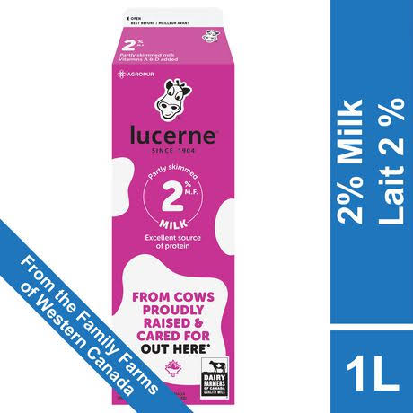 Lucerne Partly Skimmed 2% Milk