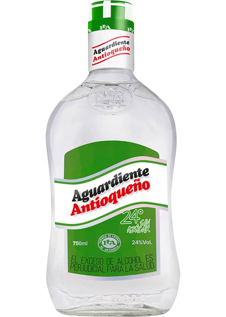 Antioqueno Aguardiente Sin Azucar Green 750ml