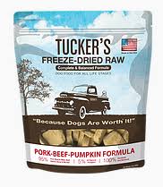 Tucker's Freeze-Dried Pork, Beef & Pumpkin Dog Food 14 oz