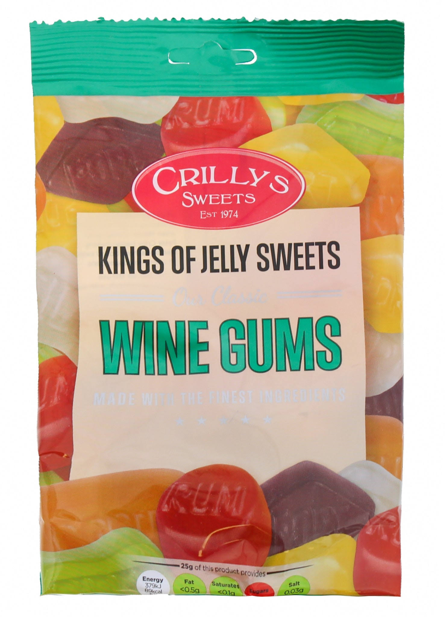 Crillys Sweets 150g Wine Gums - 30/09/2023 - BBE