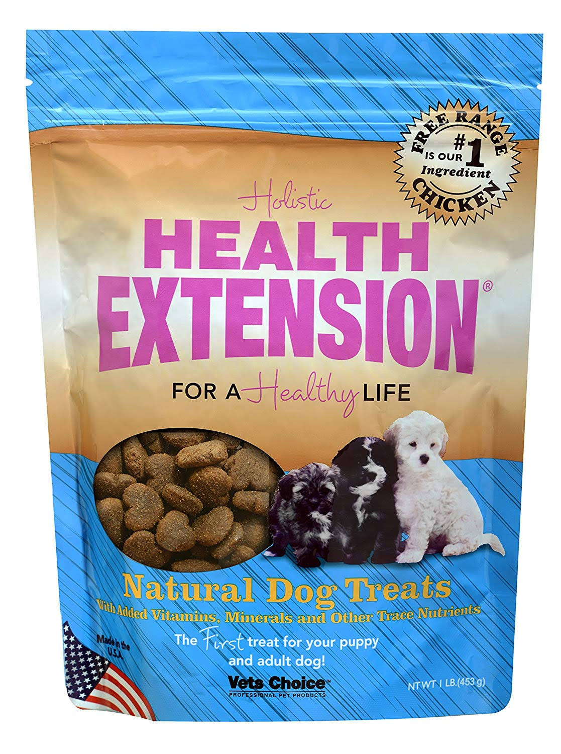 Health Extension Dog Supplies Treats - Heart Shaped, 1lb, Large