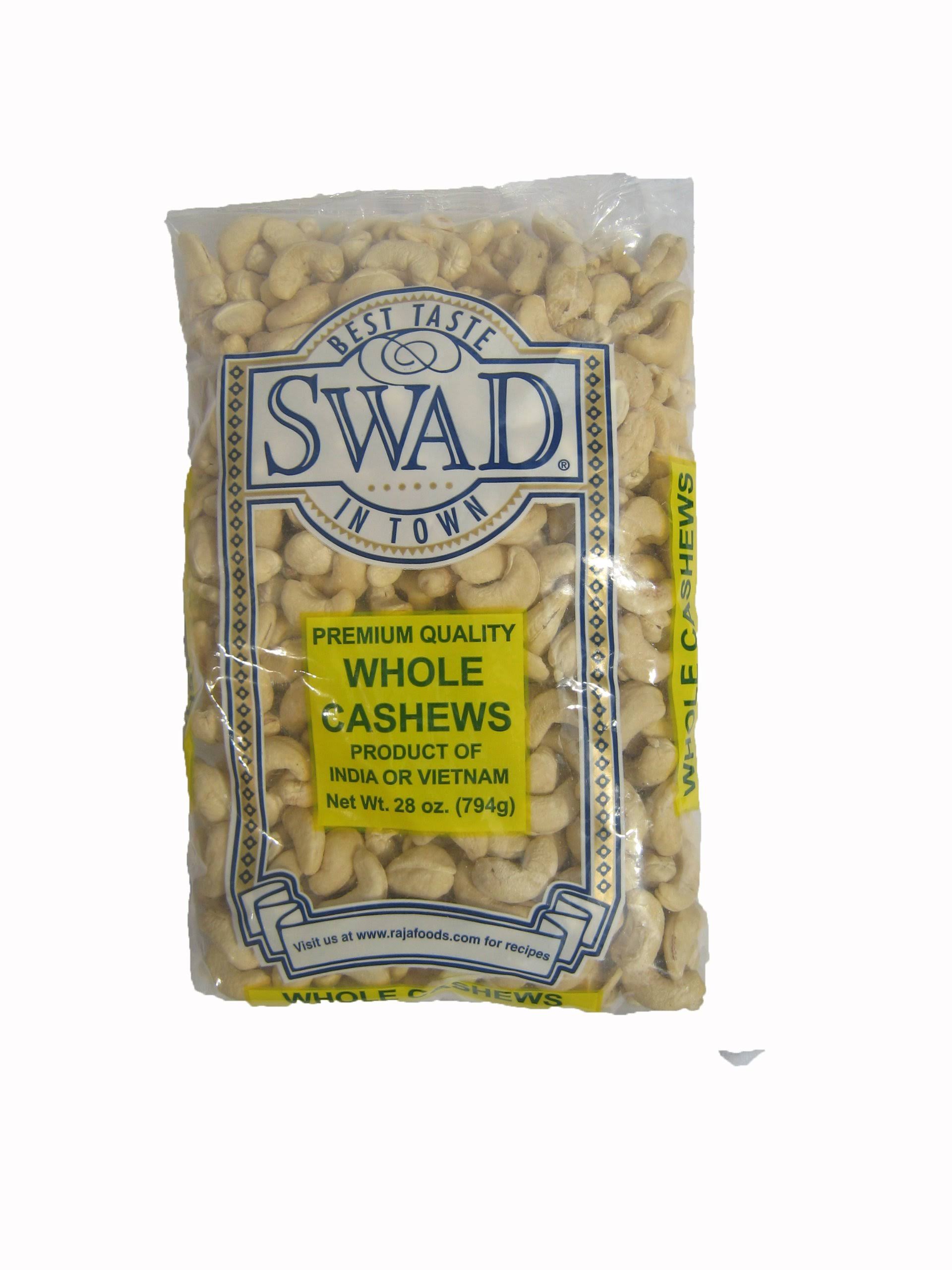 Swad Whole Cashews - 28 oz