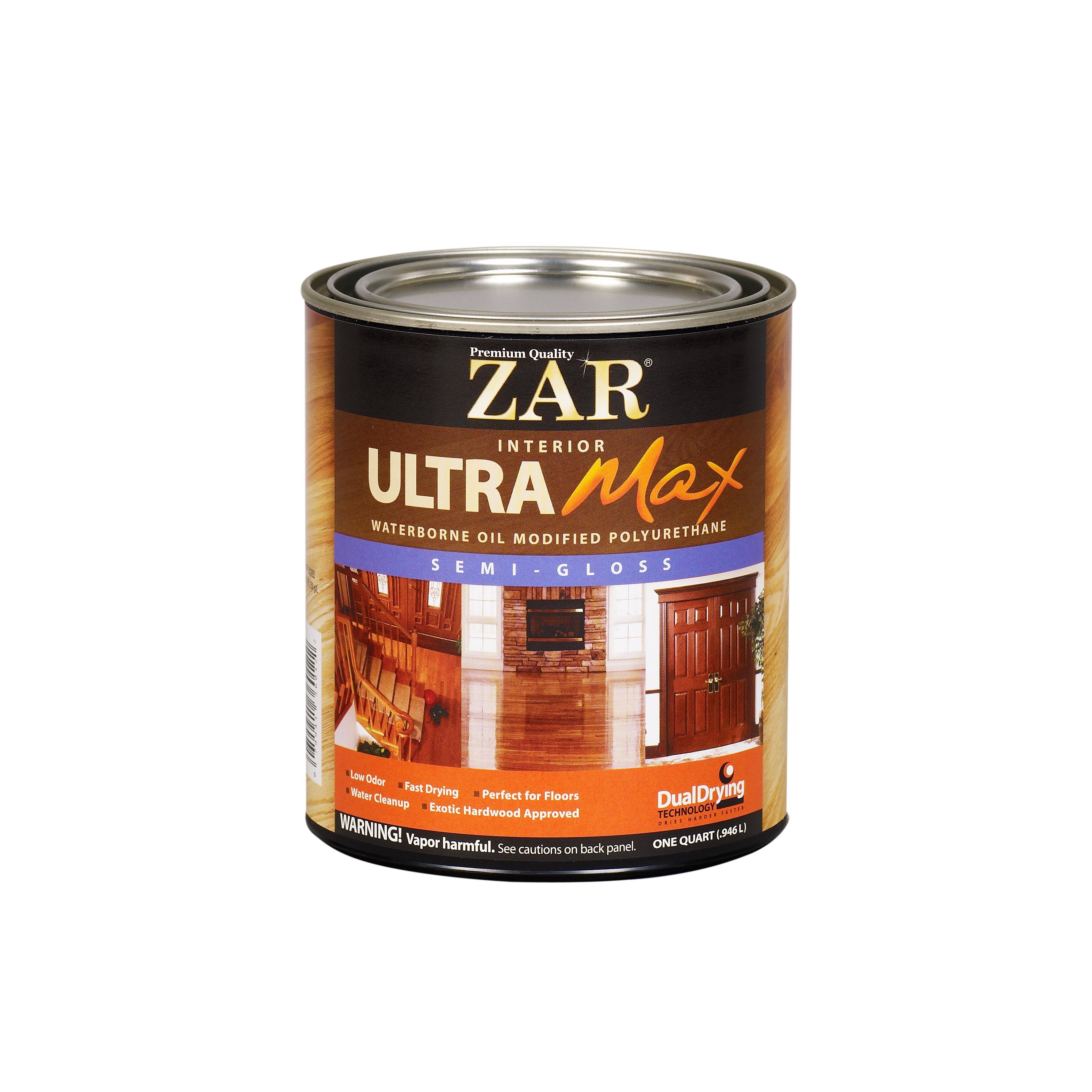 ZAR 36112 Semi Gloss Ultra Max Oil Modified Polyurethane - 1qt