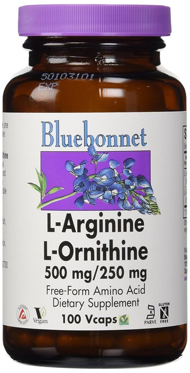 Bluebonnet L-ornithine Dietary Supplement - 500mg/250mg, 100ct