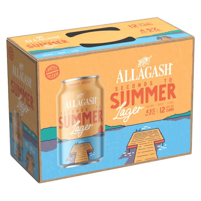 Allagash Beer, Lager, Seconds to Summer - 12 pack, 12 fl oz cans