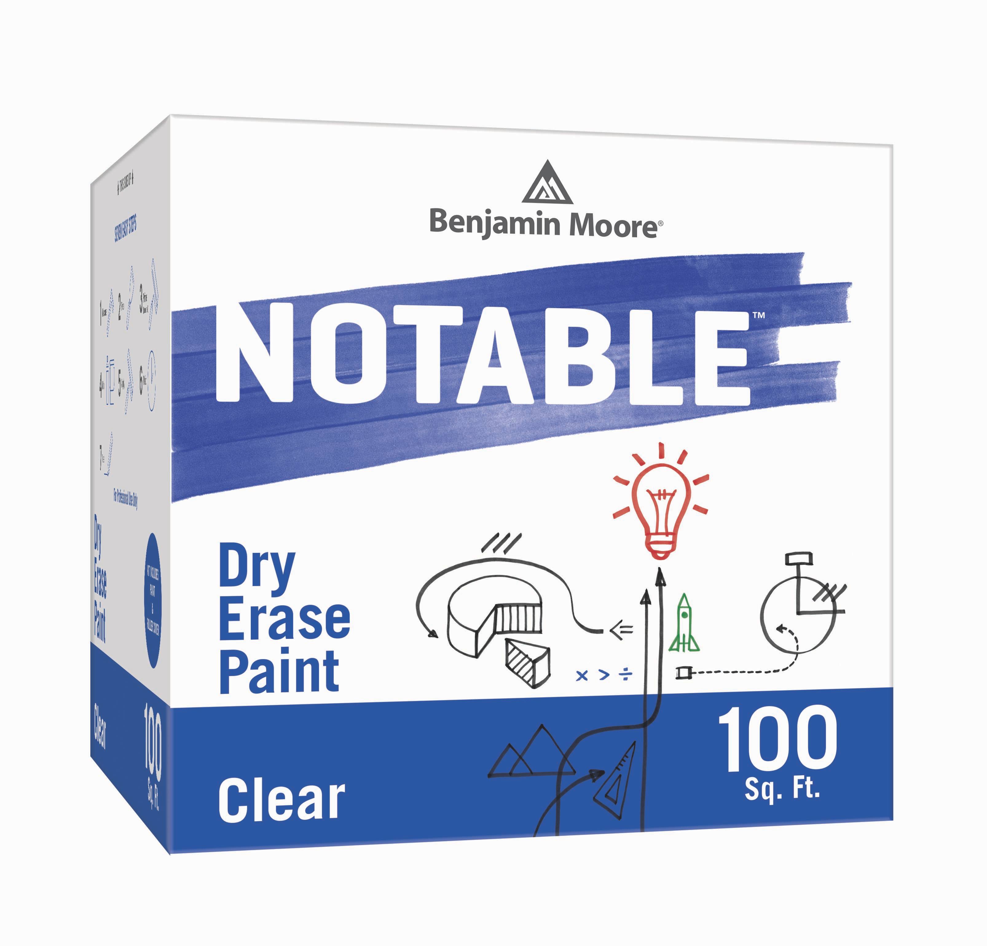 Benjamin Moore Notable Dry Erase Paint Clear 100 Sq. Foot Kit