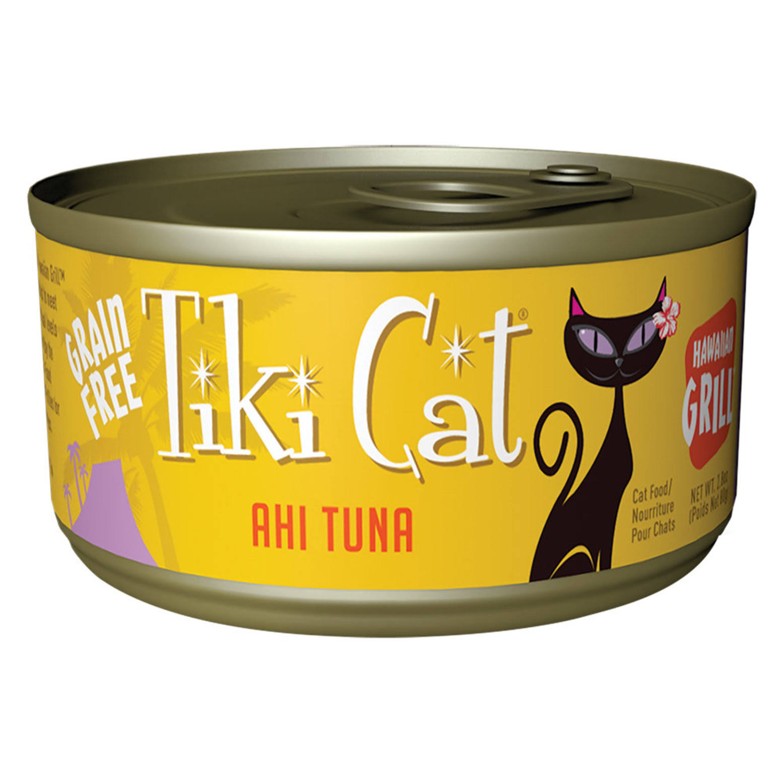 Tiki Cat Grill Ahi Tuna Recipe Canned Cat Food, 2.8-oz